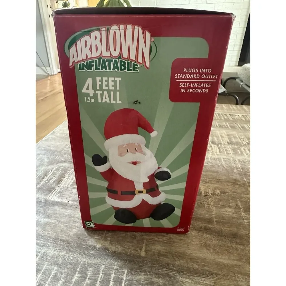 VTG 2006 Gemmy 4' Airblown Inflatable Waving Santa Claus Christmas Yard Decor
